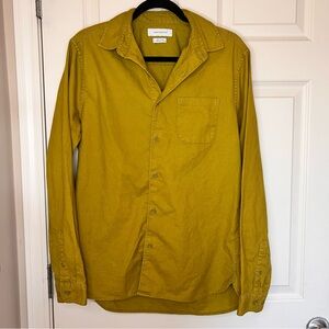 Urban Outfitters Mustard Button Down Collar‎ Shirt. Women's Small